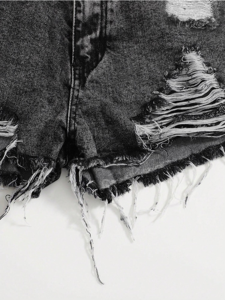 2026 Yeni Vintage Yıkanmış Kot - Shorts Denim Frayed incelemesi ve fiyatı