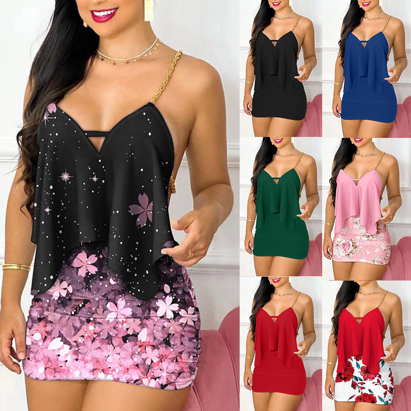 Bayan Elbiseler Yaz Moda Çiçek - Romper Floral Print incelemesi ve fiyatı